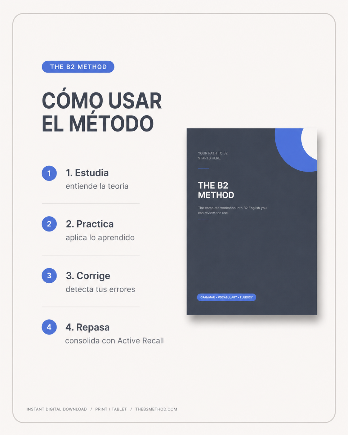 THE B2 METHOD™ — 30-Day English Recall System