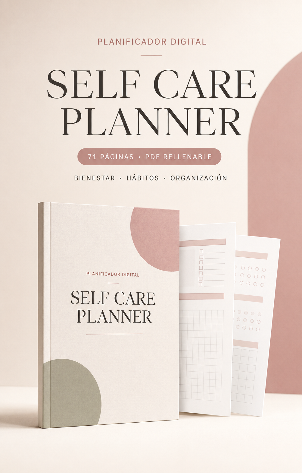 SELF CARE PLANNER — planificador digital de bienestar, hábitos y organización